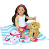 18'' Doll Picnic Lunch Set, Pink - Doll Accessories - 2