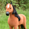18'' Doll Fabric Horse, Tan - Doll Accessories - 7 - thumbnail