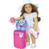 18'' DollTravel Suitcase Set, Hot Pink - Doll Accessories - 6