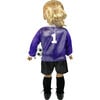 18'' Doll Soccer Outfit, Ball, Socks, Cleats & Shin Guards, Purple/Black - Doll Accessories - 4