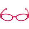 18'' Doll Flower Print Flap Case & Hot Pink Plastic Eyeglasses Set, Hot Pink - Doll Accessories - 3