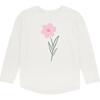 Flower Power LS Kora Tee, Dusty White - Tees - 1 - thumbnail