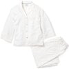 Women's Wide Leg Pajama Set, White - Pajamas - 1 - thumbnail