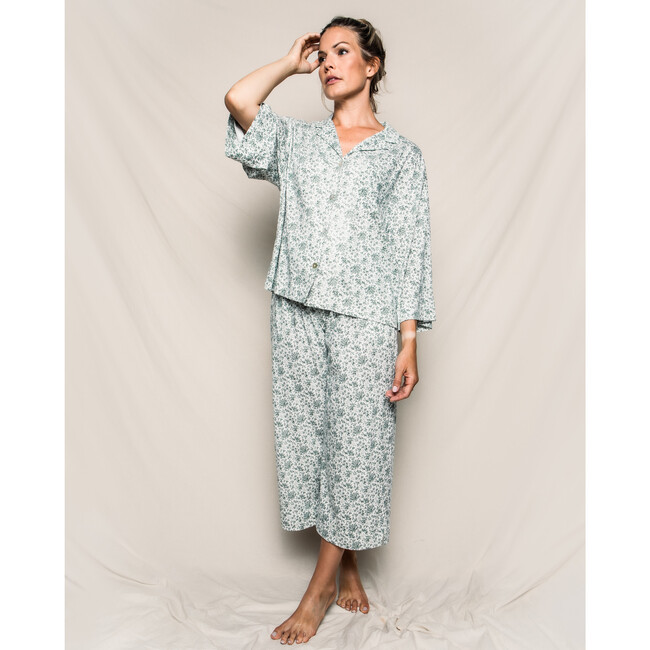 Women's Sussex Evergreen Wide Leg Pajama Set, Sussex Evergreen - Pajamas - 2