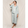 Women's Sussex Evergreen Wide Leg Pajama Set, Sussex Evergreen - Pajamas - 2 - thumbnail