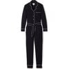 Women's Pima Jumpsuit, Black - Pajamas - 1 - thumbnail