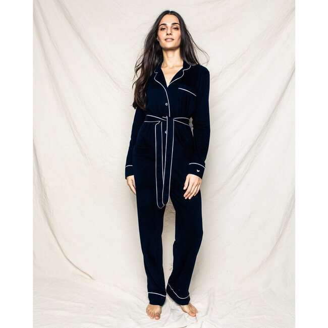 Women's Pima Jumpsuit, Black - Pajamas - 2