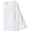 Women's Seraphina Nightgown, White Flannel - Pajamas - 3