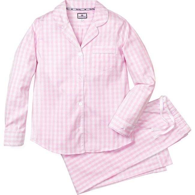 Women's Pajama Set, Pink Gingham