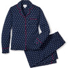 Women's Pajama Set, Luxe Pima Foulard Classic - Pajamas - 1 - thumbnail