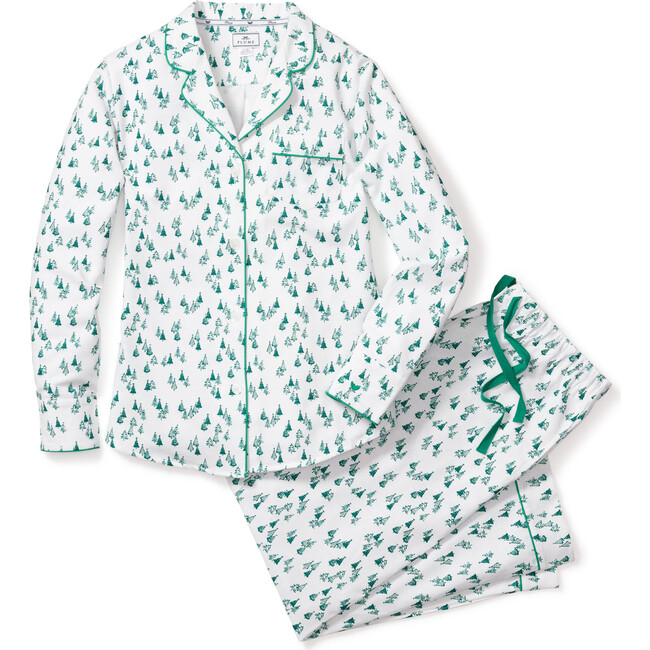 Women's Pajama Set, Evergreen Forest