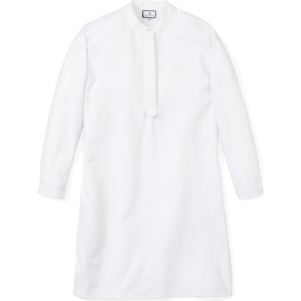 Women's Grace Nightgown, White Flannel Petite Plume Mommy & Me Shop