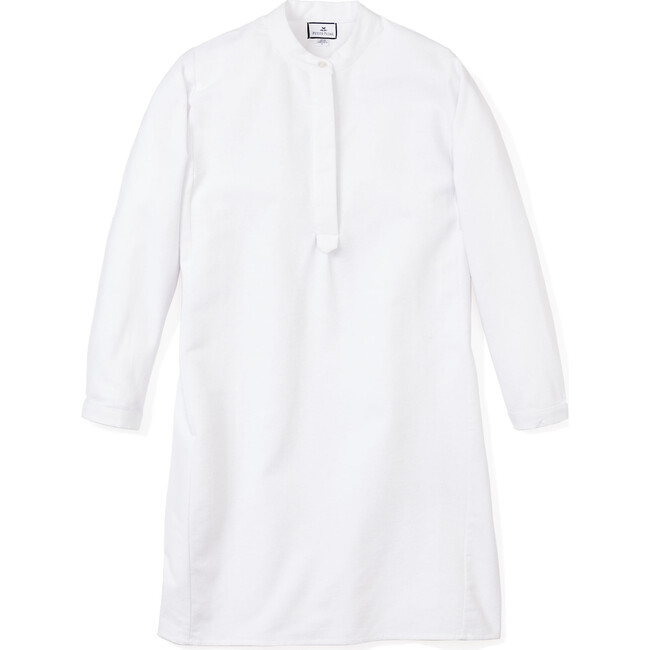 Women's Grace Nightgown, White Flannel - Pajamas - 1