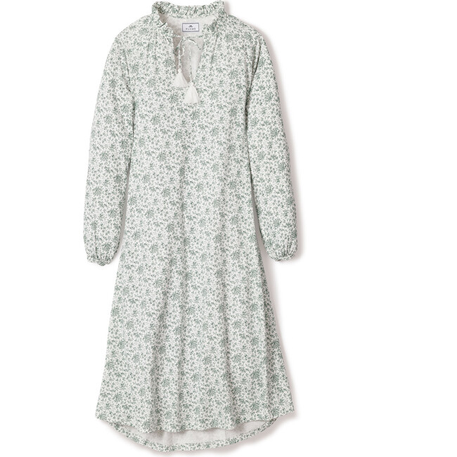 Women's Garbo Nightgown, Luxe Pima Sussex Evergreen