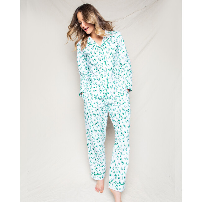 Women's Pajama Set, Evergreen Forest - Pajamas - 4