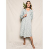 Women's Garbo Nightgown, Luxe Pima Sussex Evergreen - Pajamas - 2