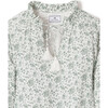 Women's Garbo Nightgown, Luxe Pima Sussex Evergreen - Pajamas - 3