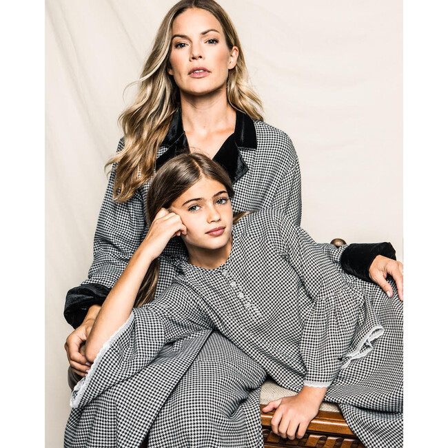 Seraphine Nightgown, West End Houndstooth - Pajamas - 2