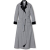 Women's Long Velvet Robe, West End Houndstooth - Robes - 1 - thumbnail