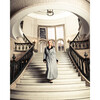 Women's Long Velvet Robe, West End Houndstooth - Robes - 3