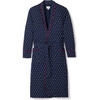 Men's Robe, Luxe Pima Foulard - Robes - 1 - thumbnail