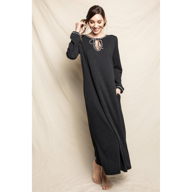 Women's Harlow Nightgown, Dark Heather - Pajamas - 2