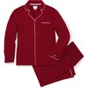 Men's Pajama Set, Bordeaux - Pajamas - 1 - thumbnail