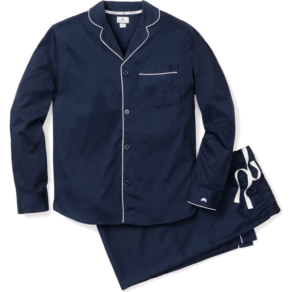 Men's Classic Pajama Set, Navy - Petite Plume Papa & Mini | Maisonette