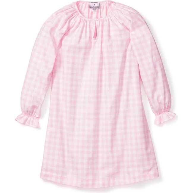 Delphine Nightgown, Pink Gingham