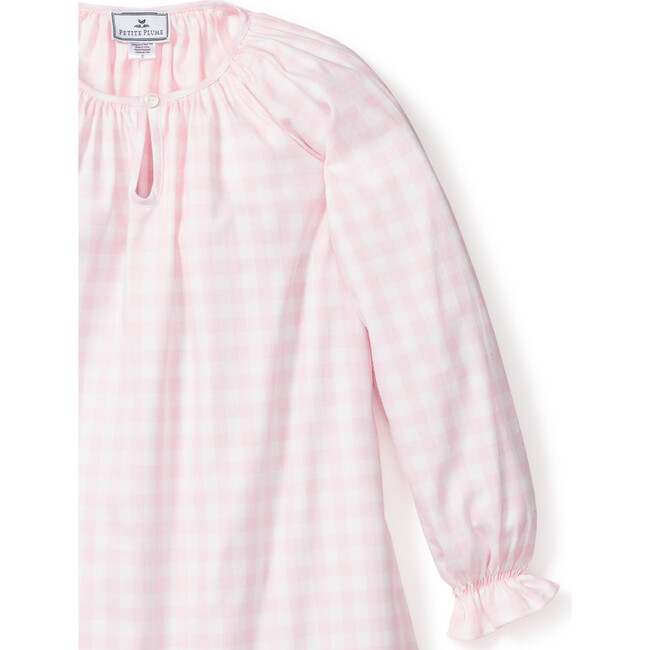 Delphine Nightgown, Pink Gingham - Pajamas - 4