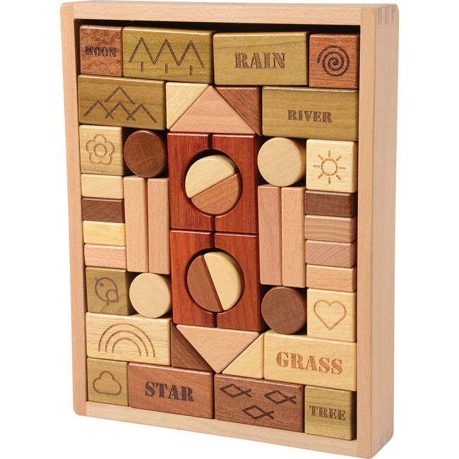 Earth Wind Water Blocks, Tan - Blocks - 1