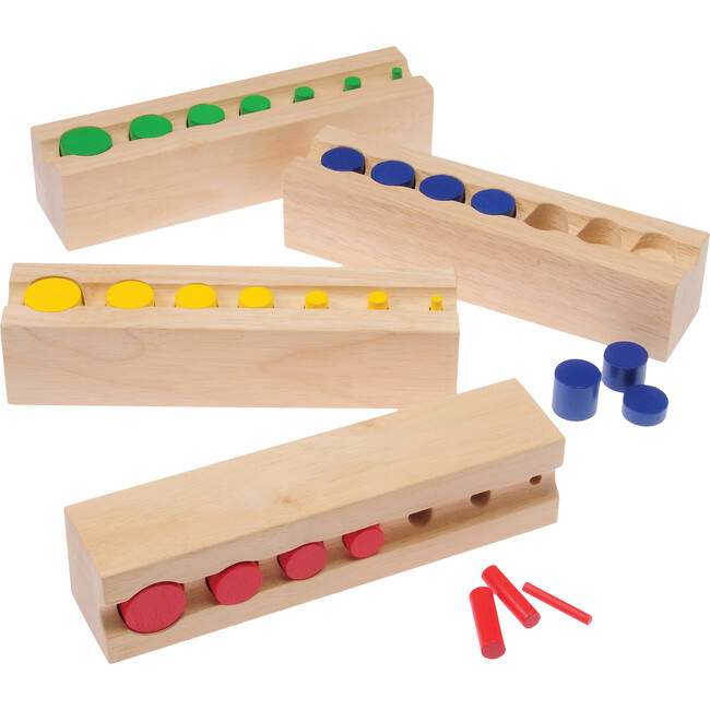 Color Cylinder Blocks, Tan - Blocks - 1