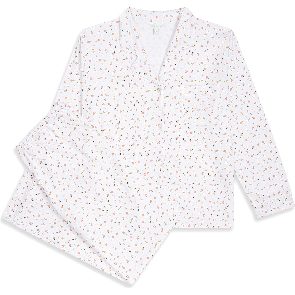 Bloom Wind Adult Pyjama, Pink - Pajamas - 1