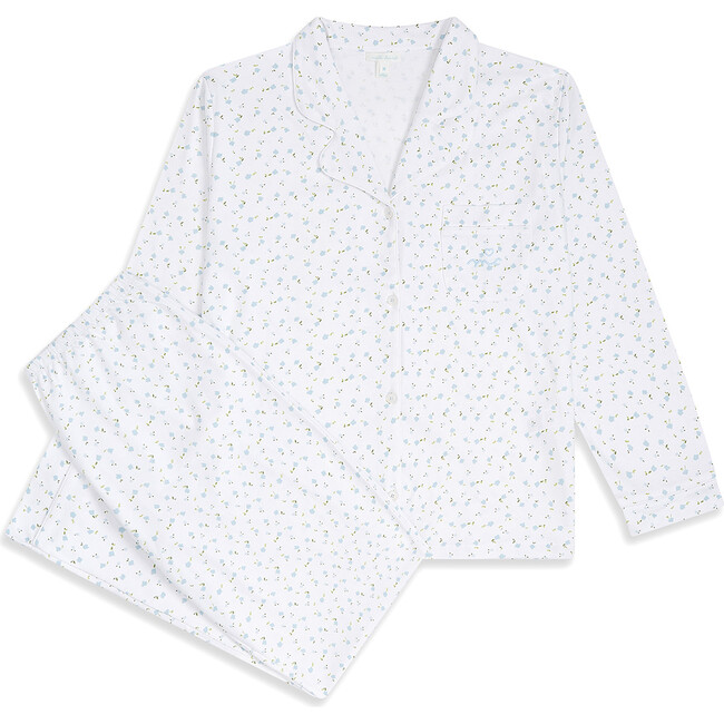 Bloom Wind Adult Pyjama, Blue - Pajamas - 1