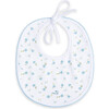 Bloom Wind Print and Embroidered Bib Set, Blue - Mixed Accessories Set - 2