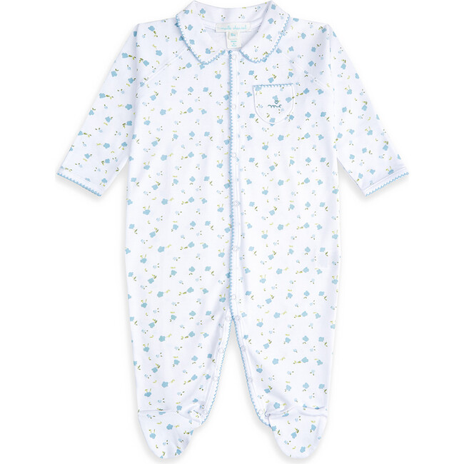 Bloom Wind Sleepsuit, Blue - Onesies - 1