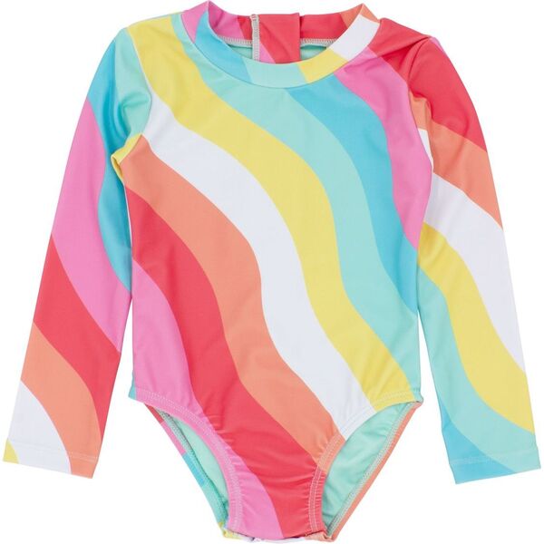 Wave Chaser Baby Girl Surf Suit Long Sleeve, Rainbow - Feather 4 Arrow ...