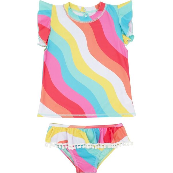 Seashell Ruffle Set Short Sleeve, Multi - Feather 4 Arrow Swim | Maisonette
