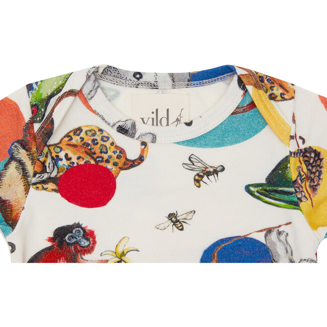 Organic Cotton Bodysuit, Precious Wildlife - Onesies - 2