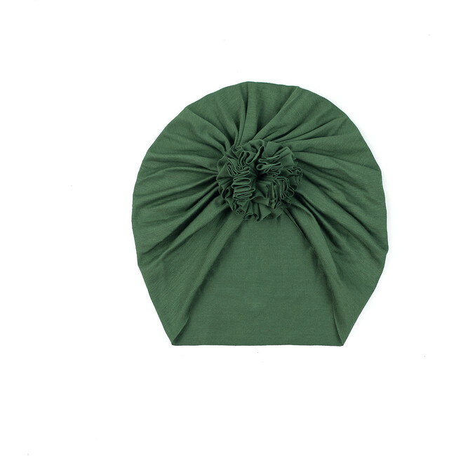 Classic Rose Headwrap, Olive Green