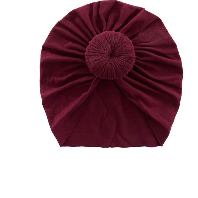 Classic Knot Headwrap, Burgundy - Hair Accessories - 1