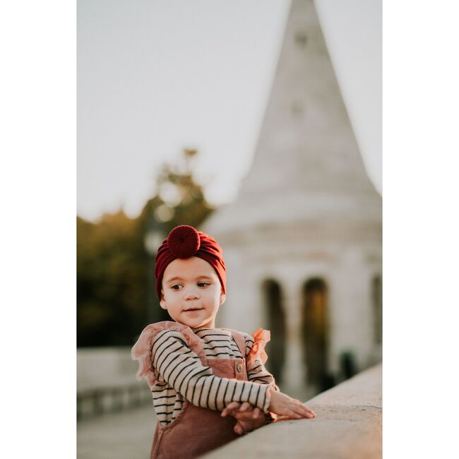 Classic Knot Headwrap, Burgundy - Hair Accessories - 4