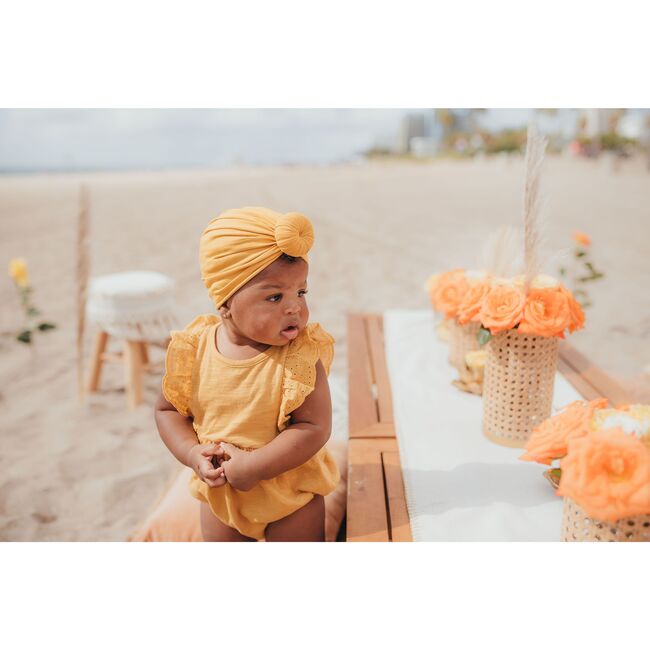 Classic Knot Headwrap, Mustard - Hair Accessories - 3