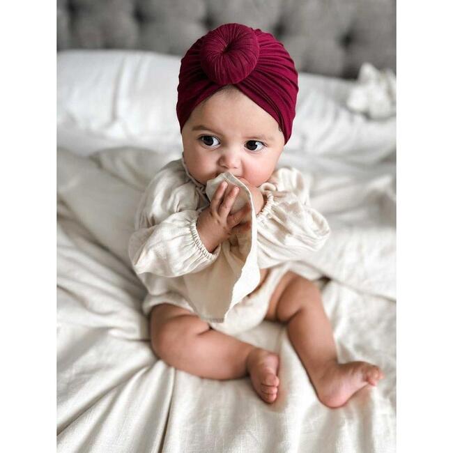 Classic Knot Headwrap, Burgundy - Hair Accessories - 6