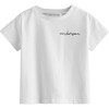 My Name is! Embroidered Shirt, White - Tees - 1 - thumbnail