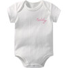 My Name is! Embroidered Bodysuit, White - Onesies - 5 - thumbnail