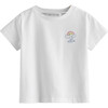 Embroidered Rainbow Name Shirt, White - Tees - 4