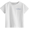 My Name is! Embroidered Shirt, White - Tees - 4 - thumbnail