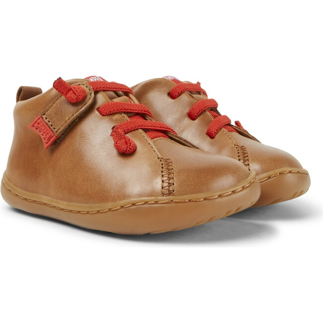 Kids Peu Cami FW Leather Boot, Brown