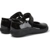 Girls Spiral Comet Suede Mary Jane, Black - Sandals - 3